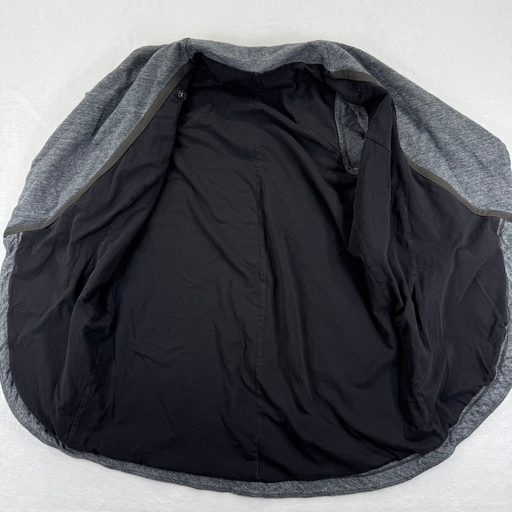 Lululemon That's a Wrap Cardigan Jacket Gray Heathered 4 Long Sleeve Thumb Holes - Picture 5 of 10
